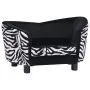 Sofá para perros felpa negro 68x38x38 cm de vidaXL, Camas para perros - Ref: Foro24-170962, Precio: 92,38 €, Descuento: %