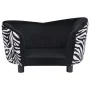 Sofá para perros felpa negro 68x38x38 cm de vidaXL, Camas para perros - Ref: Foro24-170962, Precio: 92,38 €, Descuento: %