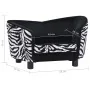 Sofá para perros felpa negro 68x38x38 cm de vidaXL, Camas para perros - Ref: Foro24-170962, Precio: 92,38 €, Descuento: %