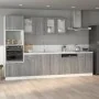 Armario inferior de cocina contrachapado gris 60x46x81,5 cm de vidaXL, Armarios de cocina - Ref: Foro24-815562, Precio: 72,38...