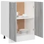 Armario inferior de cocina contrachapado gris 60x46x81,5 cm de vidaXL, Armarios de cocina - Ref: Foro24-815562, Precio: 72,38...