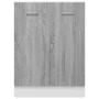 Armario inferior de cocina contrachapado gris 60x46x81,5 cm de vidaXL, Armarios de cocina - Ref: Foro24-815562, Precio: 72,38...
