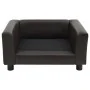 Sofá para perros felpa y cuero sintético marrón 60x43x30 cm de vidaXL, Camas para perros - Ref: Foro24-170961, Precio: 73,19 ...