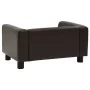 Sofá para perros felpa y cuero sintético marrón 60x43x30 cm de vidaXL, Camas para perros - Ref: Foro24-170961, Precio: 73,19 ...