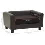 Sofá para perros felpa y cuero sintético marrón 60x43x30 cm de vidaXL, Camas para perros - Ref: Foro24-170961, Precio: 73,19 ...