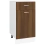 Armario bajo cocina madera ingeniería marrón 40x46x81,5 cm de vidaXL, Armarios de cocina - Ref: Foro24-815572, Precio: 53,45 ...