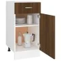 Armario bajo cocina madera ingeniería marrón 40x46x81,5 cm de vidaXL, Armarios de cocina - Ref: Foro24-815572, Precio: 53,45 ...