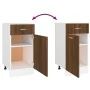 Armario bajo cocina madera ingeniería marrón 40x46x81,5 cm de vidaXL, Armarios de cocina - Ref: Foro24-815572, Precio: 53,45 ...