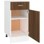 Armario bajo cocina madera ingeniería marrón 40x46x81,5 cm de vidaXL, Armarios de cocina - Ref: Foro24-815572, Precio: 53,45 ...