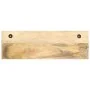 Perchero de pared madera maciza de mango sin tratar 60x15x20 cm de vidaXL, Percheros para sombreros y abrigos - Ref: Foro24-2...