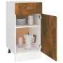 Armario bajo de cocina madera ingeniería roble ahumado de vidaXL, Armarios de cocina - Ref: Foro24-815570, Precio: 53,70 €, D...