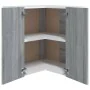 Armario colgante de esquina madera de ingeniería gris sonoma de vidaXL, Armarios de cocina - Ref: Foro24-815598, Precio: 79,1...