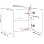 Armario colgante madera de ingeniería roble ahumado 80x31x60 cm de vidaXL, Armarios de cocina - Ref: Foro24-815588, Precio: 6...