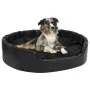 Cama para perros felpa y cuero sintético negro 99x89x21 cm de vidaXL, Camas para perros - Ref: Foro24-171264, Precio: 94,88 €...