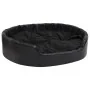 Cama para perros felpa y cuero sintético negro 99x89x21 cm de vidaXL, Camas para perros - Ref: Foro24-171264, Precio: 94,88 €...