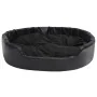 Cama para perros felpa y cuero sintético negro 99x89x21 cm de vidaXL, Camas para perros - Ref: Foro24-171264, Precio: 94,88 €...