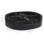 Cama para perros felpa y cuero sintético negro 99x89x21 cm de vidaXL, Camas para perros - Ref: Foro24-171264, Precio: 94,88 €...