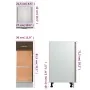 Armario bajo cocina madera de ingeniería marrón 30x46x81,5 cm de vidaXL, Armarios de cocina - Ref: Foro24-815569, Precio: 59,...