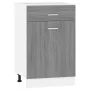 Armario bajo cocina madera ingeniería gris Sonoma 50x46x81,5 cm de vidaXL, Armarios de cocina - Ref: Foro24-815574, Precio: 7...