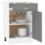 Armario bajo cocina madera ingeniería gris Sonoma 50x46x81,5 cm de vidaXL, Armarios de cocina - Ref: Foro24-815574, Precio: 7...