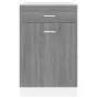 Armario bajo cocina madera ingeniería gris Sonoma 50x46x81,5 cm de vidaXL, Armarios de cocina - Ref: Foro24-815574, Precio: 7...