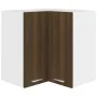 Armario colgante de esquina madera de ingeniería marrón roble de vidaXL, Armarios de cocina - Ref: Foro24-815599, Precio: 66,...