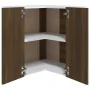 Armario colgante de esquina madera de ingeniería marrón roble de vidaXL, Armarios de cocina - Ref: Foro24-815599, Precio: 66,...