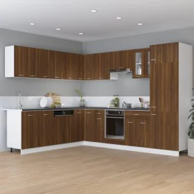 Armario bajo de cocina madera ingeniería marrón roble de vidaXL, Armarios de cocina - Ref: Foro24-815578, Precio: 78,05 €, De...