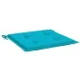 Cojines para silla de jardín 6 uds tela turquesa 40x40x3 cm de vidaXL, Cojines para sillas y sofás - Ref: Foro24-361031, Prec...