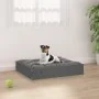 Cama para perros madera maciza de pino gris 51,5x44x9 cm de vidaXL, Camas para perros - Ref: Foro24-820848, Precio: 24,02 €, ...
