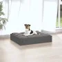 Cama para perros madera maciza de pino gris 51,5x44x9 cm de vidaXL, Camas para perros - Ref: Foro24-820848, Precio: 24,02 €, ...