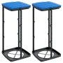 Soportes para bolsas de basura 2 uds PP negro y azul 60 L de vidaXL, Cubos de la basura y papeleras - Ref: Foro24-154979, Pre...