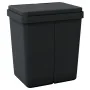 Cubo de basura doble gris antracita 2x25 L de vidaXL, Cubos de la basura y papeleras - Ref: Foro24-154982, Precio: 63,54 €, D...