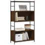 Estantería hierro madera ingeniería marrón roble 80x30x145,5 cm de vidaXL, Librerías y estanterías - Ref: Foro24-832802, Prec...