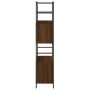 Estantería hierro madera ingeniería marrón roble 80x30x145,5 cm de vidaXL, Librerías y estanterías - Ref: Foro24-832802, Prec...