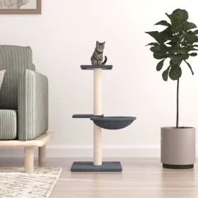 Rascador para gatos con postes de sisal gris oscuro 72 cm de vidaXL, Mobiliario para gatos - Ref: Foro24-171770, Precio: 27,8...