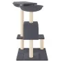 Rascador para gatos con postes gris oscuro 82 cm de vidaXL, Mobiliario para gatos - Ref: Foro24-171761, Precio: 48,39 €, Desc...