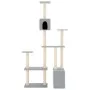 Rascador para gatos con postes de sisal gris claro 180 cm de vidaXL, Mobiliario para gatos - Ref: Foro24-171775, Precio: 66,2...