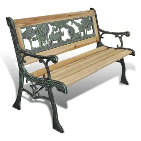 Banco de jardín para niños madera 84 cm de vidaXL, Bancos de jardín - Ref: Foro24-41013, Precio: 56,86 €, Descuento: %