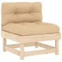 Juego de muebles de jardín 7 piezas y cojines madera maciza de vidaXL, Conjuntos de jardín - Ref: Foro24-3185808, Precio: 526...