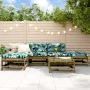 Juego de muebles jardín 6 pzas y cojines madera pino impregnada de vidaXL, Conjuntos de jardín - Ref: Foro24-3185912, Precio:...