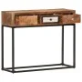 Mesa consola de madera maciza reciclada dorado 90x30x75 cm de vidaXL, Aparadores - Ref: Foro24-286511, Precio: 181,52 €, Desc...
