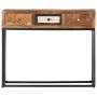 Mesa consola de madera maciza reciclada dorado 90x30x75 cm de vidaXL, Aparadores - Ref: Foro24-286511, Precio: 181,52 €, Desc...