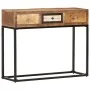 Mesa consola de madera maciza reciclada dorado 90x30x75 cm de vidaXL, Aparadores - Ref: Foro24-286511, Precio: 181,52 €, Desc...