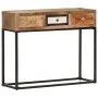 Mesa consola de madera maciza reciclada dorado 90x30x75 cm de vidaXL, Aparadores - Ref: Foro24-286511, Precio: 181,52 €, Desc...