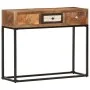 Mesa consola de madera maciza reciclada dorado 90x30x75 cm de vidaXL, Aparadores - Ref: Foro24-286511, Precio: 181,52 €, Desc...