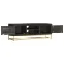 Mueble de TV madera maciza de mango negro y dorado 120x30x40 cm de vidaXL, Muebles TV - Ref: Foro24-286514, Precio: 276,55 €,...