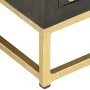 Mueble de TV madera maciza de mango negro y dorado 120x30x40 cm de vidaXL, Muebles TV - Ref: Foro24-286514, Precio: 276,55 €,...