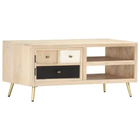 Mesa de centro de madera maciza de mango 90x45x40cm de vidaXL, Mesas de centro - Ref: Foro24-286523, Precio: 197,01 €, Descue...