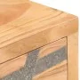 Mesa consola de madera maciza de acacia 90x30x75 cm de vidaXL, Mesas auxiliares - Ref: Foro24-286549, Precio: 116,63 €, Descu...
